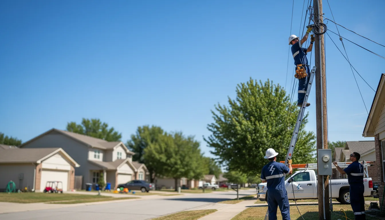 Residential electrician providing installation services in Asher, OK